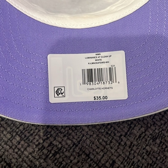 '47 Women's Charlotte Hornets Luminence Clean Up Adjustable Hat Embroidery - Picture 6 of 6